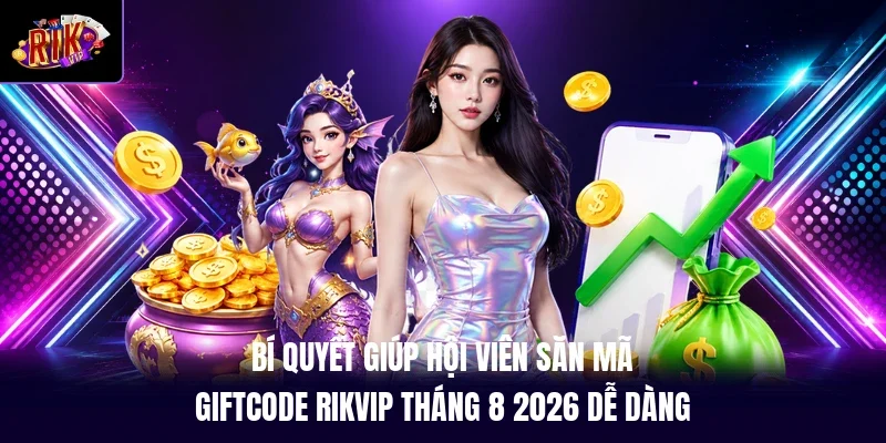 Bí quyết giúp hội viên săn mã giftcode RIKVIP tháng 8 2026 dễ dàng