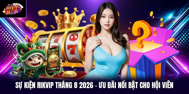 Sự Kiện RIKVIP Tháng 8 2026 - Ưu Đãi Nổi Bật Cho Hội Viên
